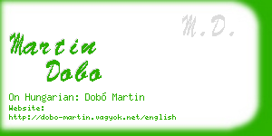 martin dobo business card